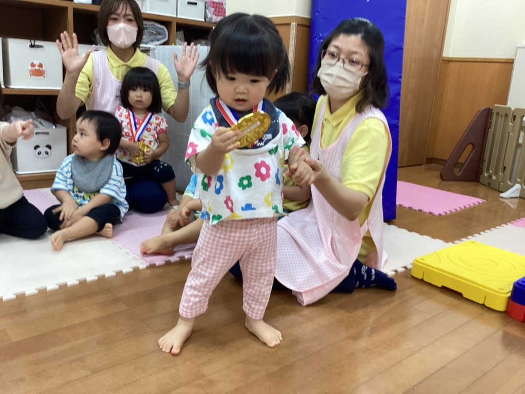 10月運動遊びの会(メダル授与)