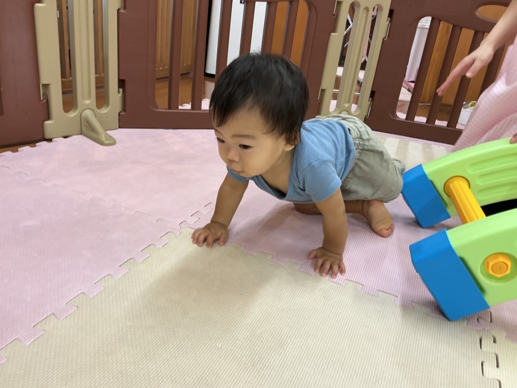 9月運動プログラムの様子(らっこ・橋渡り)