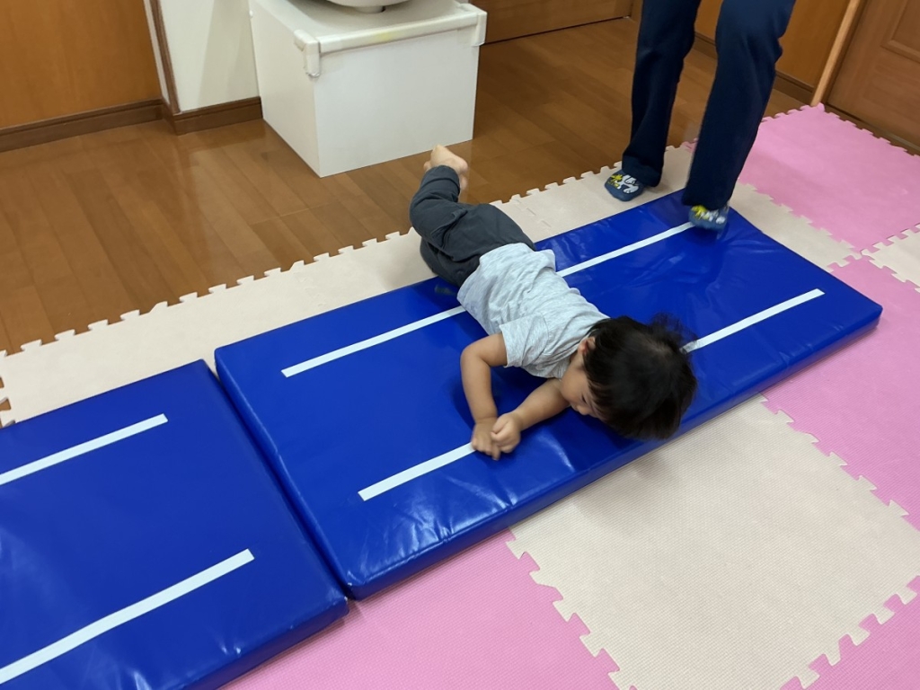 10月運動プログラムの様子(いるかA・横転)