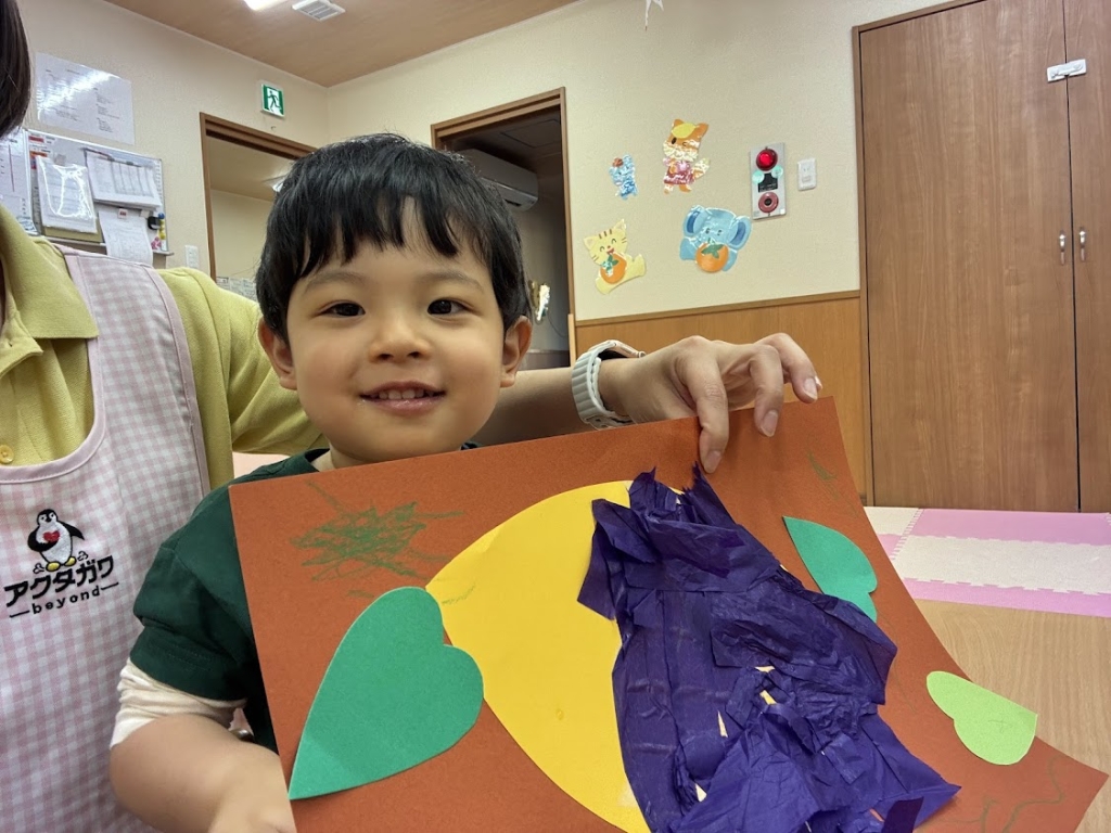 さつまいもの壁面完成